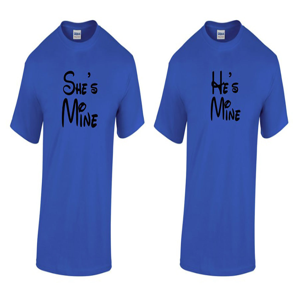 She's Mine He's Mine T-Shirt- Couples